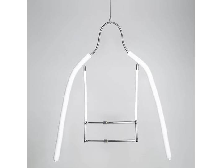 Mannequin Kleiderbügel Bewegliche Holzbügel mit Schulterrillen, Schaufensterpuppen-Kleidungsform-Ausstellungsstand für Fotoshow, Wandstangenhalter zum Aufhängen von Kleidung ( Size : L )