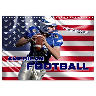 American Football - Kickoff (Wandkalender 2027 DIN A4 quer), CALVENDO Monatskalender