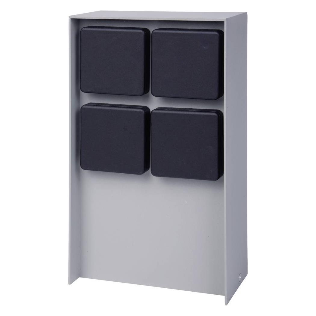Bold 11098 Gartensteckdose 4fach Hellgrau ohne Kabel (11098)