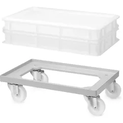 AmerBox, Pizza Zubehör, Trolley für Pizzateigboxen,, Hellgrau, 600x400mm