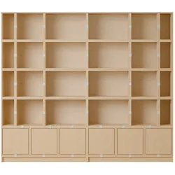 Muuto Stacked Storage Bookcase - Configuration 1, eiche natur