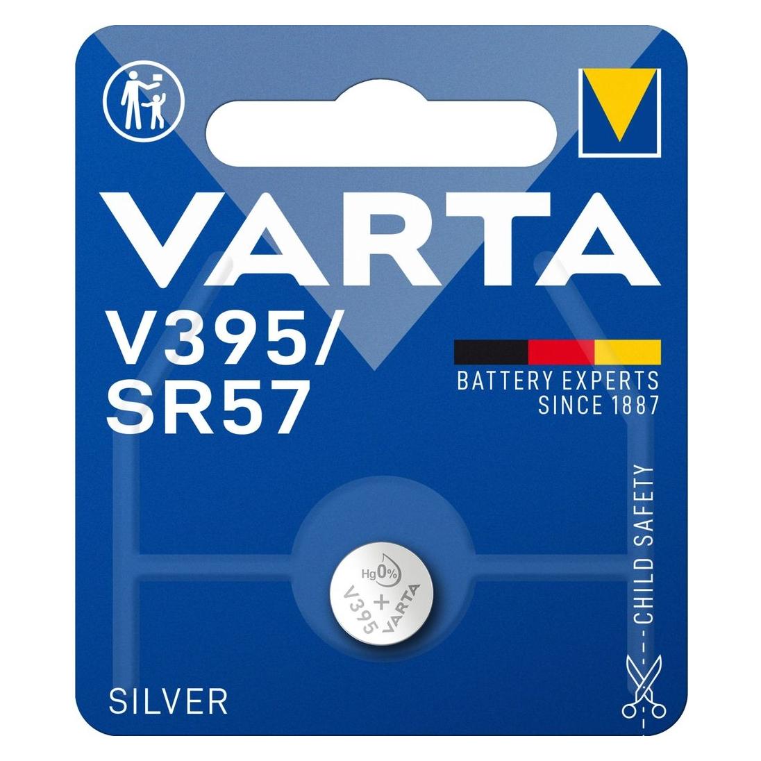 Varta Silberfarbene Knopfzelle V395/SR57 (395101401)