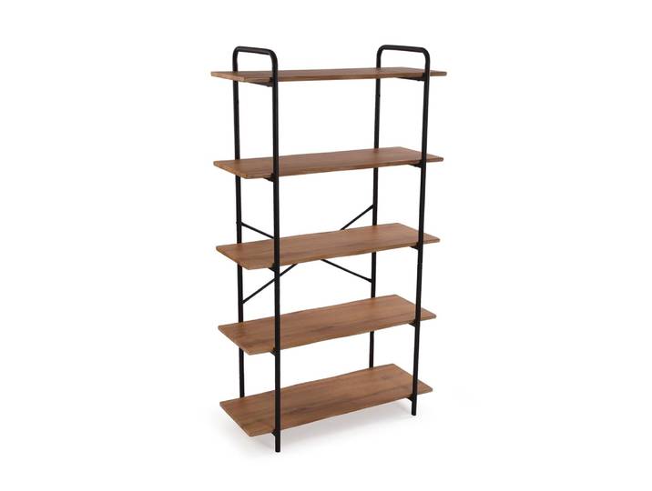 Etagère 5 tablettes en aggloméré marron