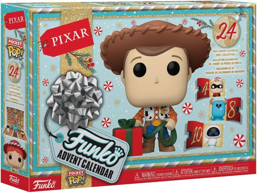 Pixar Adventskalender 2024 met 24 dagen verrassingen en verzamelbare vinyl minifiguren