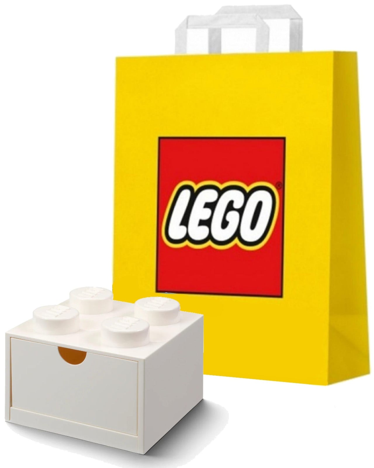LEGO Opbergbox voor bureau en lade, wit