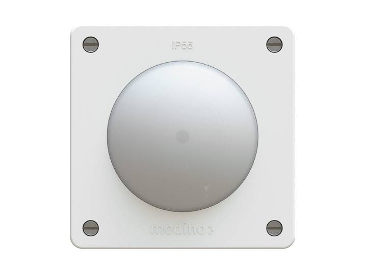 Max Hauri Exo Drucktaster A/R beleuchtet Einsatz +Frontset exo Ip55 weiss