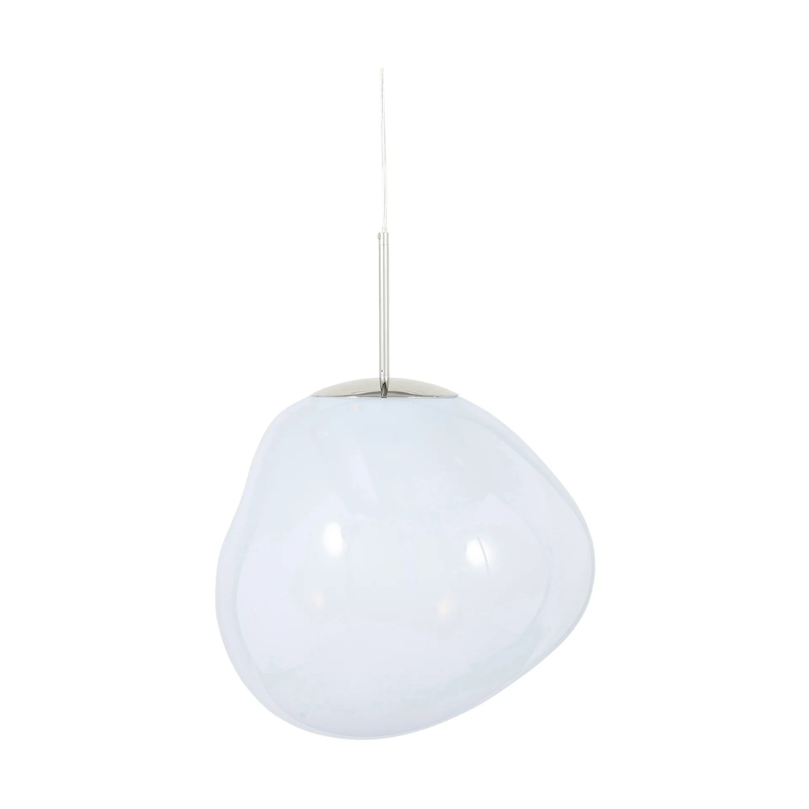 Tom Dixon Melt LED hanglamp Opal-silver