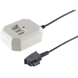 TAE F-Stecker / TAE-Buchse NFF+Western-Buchse 6m