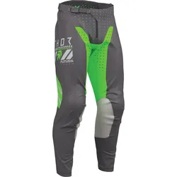 Thor Launchmode Futura, Textilhose - Grau/Neon-Grün - 38
