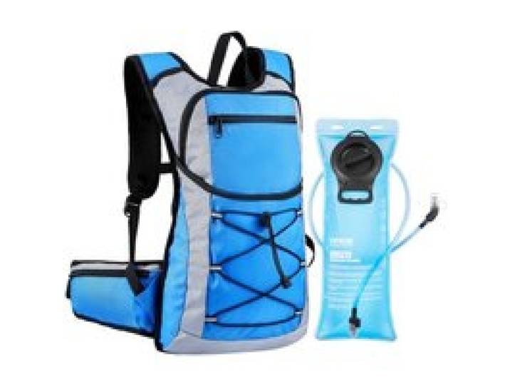 VEVOR Trinkrucksack 15 L isolierter Rucksäcke mit 3 L TPU-Wasserblase Laufrucksack Wanderrucksäcke für Radfahren Laufen Ausflug Schwarz, Hydro-Wasser-Tagesrucksack für Männer und Frauen