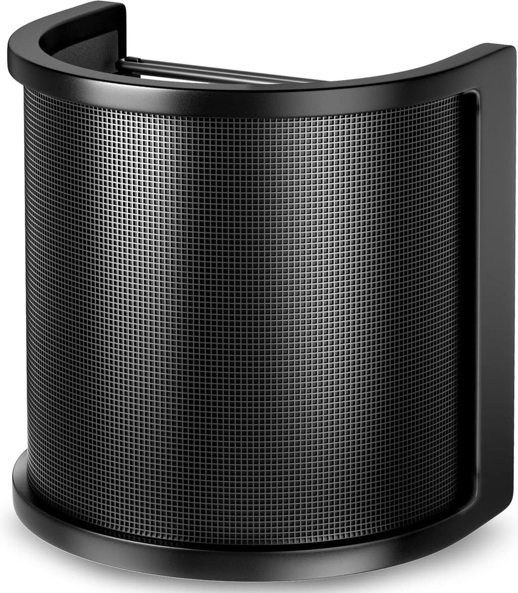Microfoon Popfilter met drie lagen: Metal Mesh, Foam en Etamine voor vocale opnames en YouTube-video's