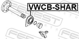 Febest Lager, Antriebswelle Vwcb-Shar Für Vag