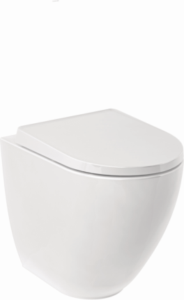 Kludi RESA D Spiralflush-Stand-WC 24WCB0443 52 cm, Universalförmiger Abfluss Weiß glänzend