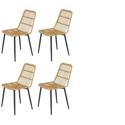 Stuhl 4er-Set   ¦ braun ¦ Maße (cm): B: 43 H: 83