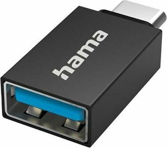 Hama USB Type-A naar USB Type-C adapter, Zwart