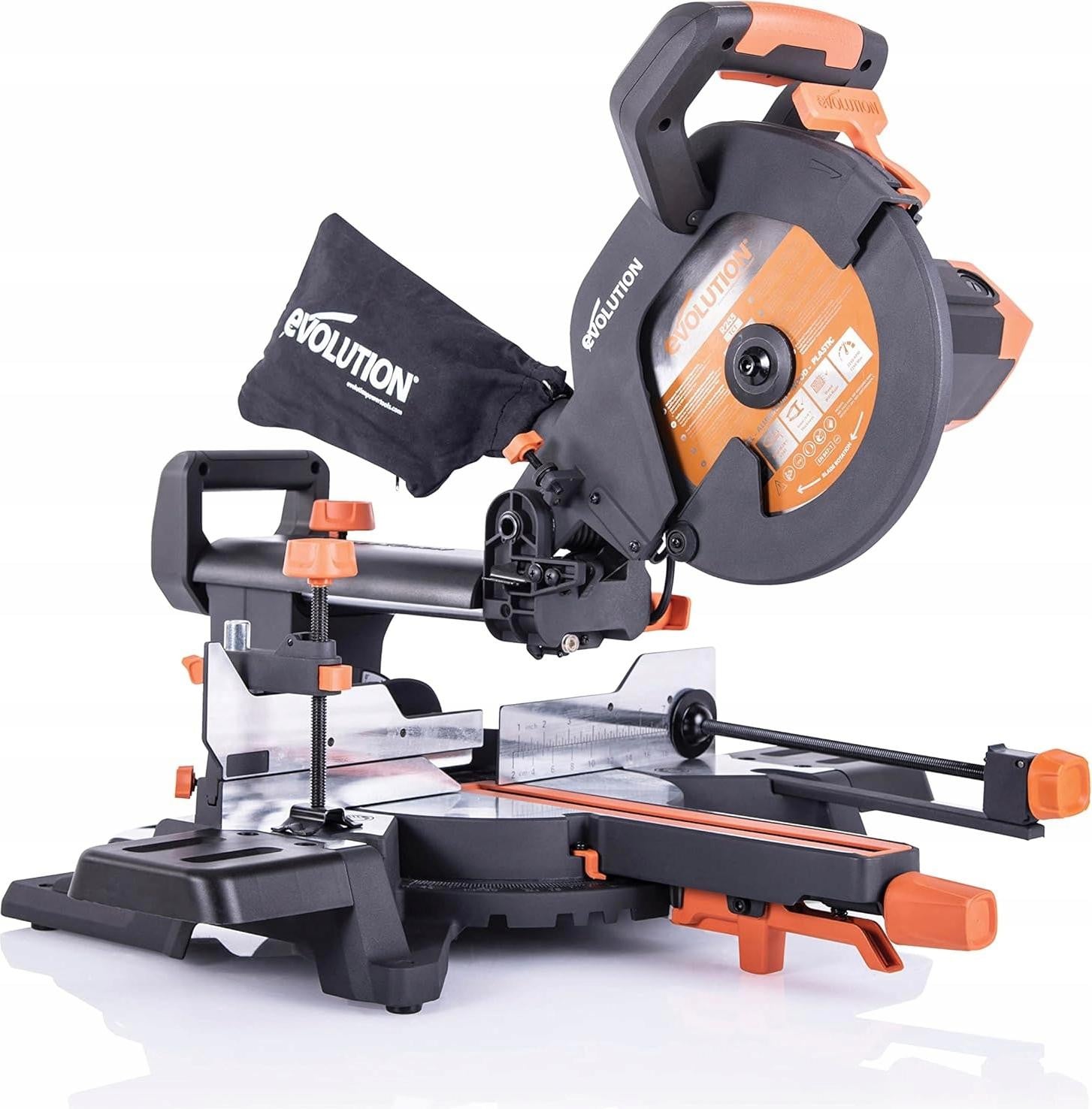 Evolution Power Tools R255 SMS+ universele zaagmachine, zwart, 2500 omw/min