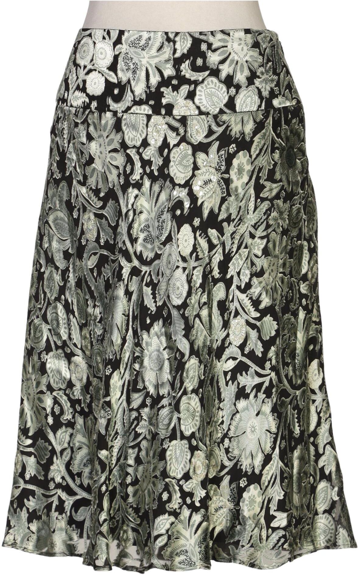 Laura Ashley Damen Rock, Mehrfarbig, Gr. EU 40, Viskose / Seide - Second Hand
