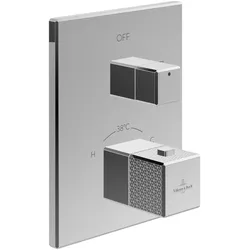 Villeroy & Boch Unterputz-Thermostat Mettlach, Chrom, 190x150x129 mm, Einwege-Mengenregulierung