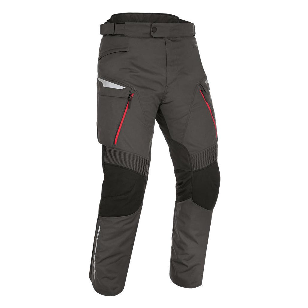 Oxford Herren Montreal 4.0 Dry2Dry Motorradhose aus Textil, Schwarz Grau Rot, 5XL/Mehr (Herren, 5XL) (TM206103R5XL)