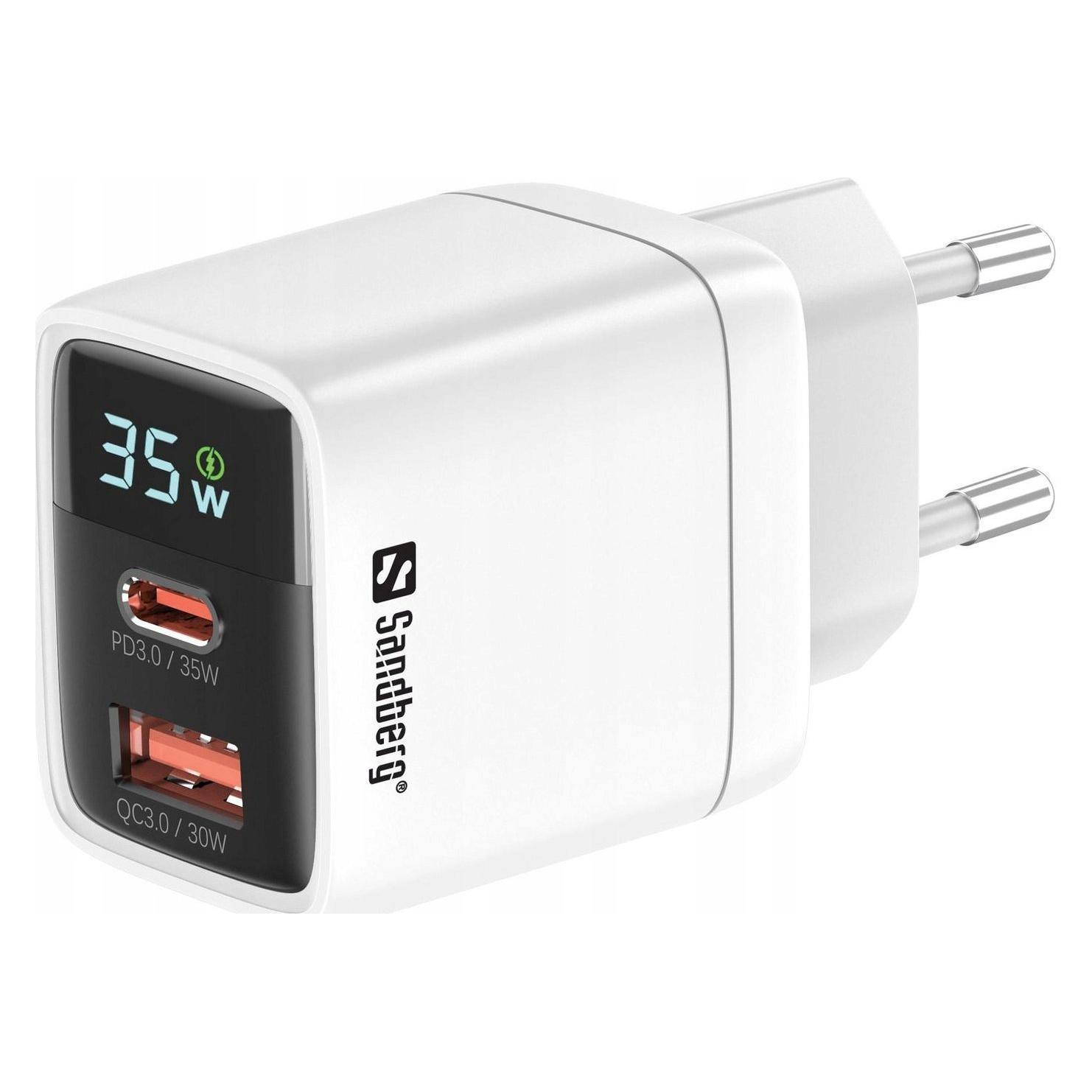 Sandberg 2in1 Charger 1xUSB-C 1xUSB 35W (35 W, 2 Ports) (441-52)