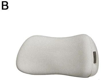 Inspire Curations ComfortAlign Memory Foam Lumbar Support Cushion Ergonomic Back Pillow For Car, Office & Home off White
