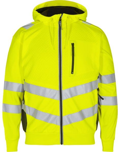 Engel Safety Sweat Cardigan, Gul, Str. Xl