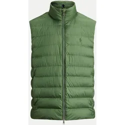 Regular-Fit Weste mit Logo-Stitching Grün M