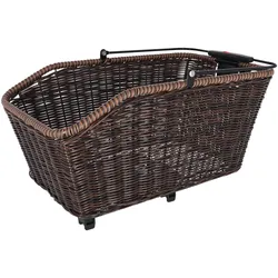 Hinterradkorb KLICKfix Structura GT 44x24x20cm, br, geflochten, m.KorbKlip