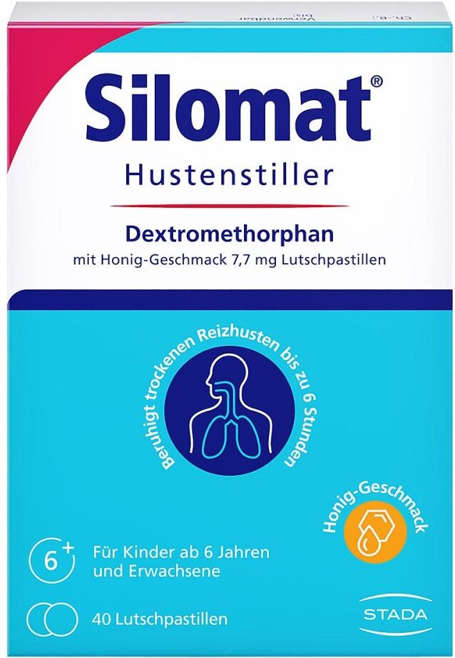 Silomat Hustenstiller DMP Honig-Geschmack Lutschpastillen 40stk