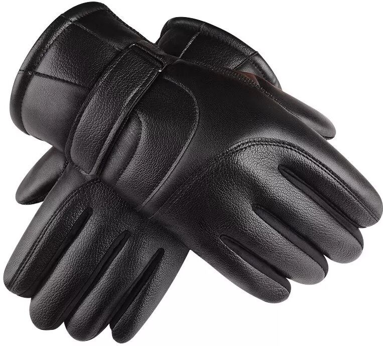 INF Gants Thermiques Longs en Cuir: Compatibles Écran Tactile pour Vélo, Sports et Ski en Hiver