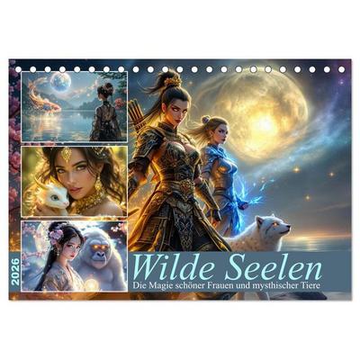 Wilde Seelen (Tischkalender 2026 DIN A5 quer), CALVENDO Monatskalender