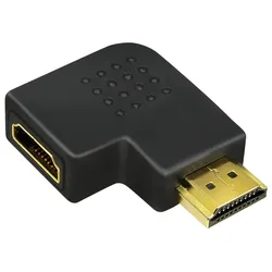 LogiLink HDMI Adapter, A-Stecker auf A-Buchse, flach gewinkelt, 4K/30  1 Stück
