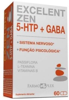 Excelent Zen 5-HTP + GABA 60 cápsulas