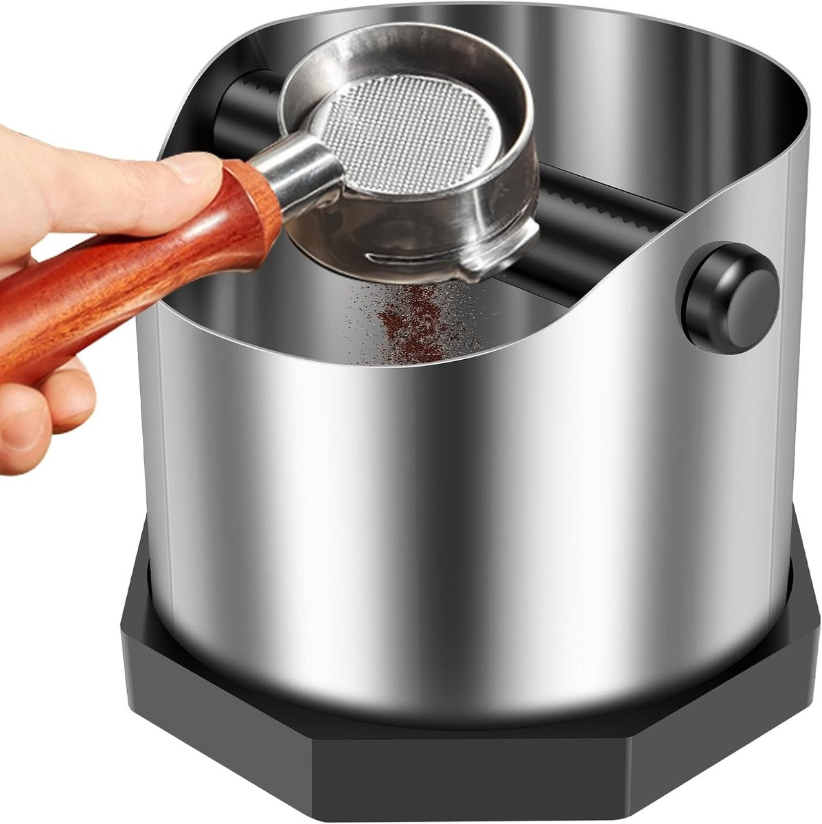 RVS Knock Box voor Koffiedik, 750 ml
