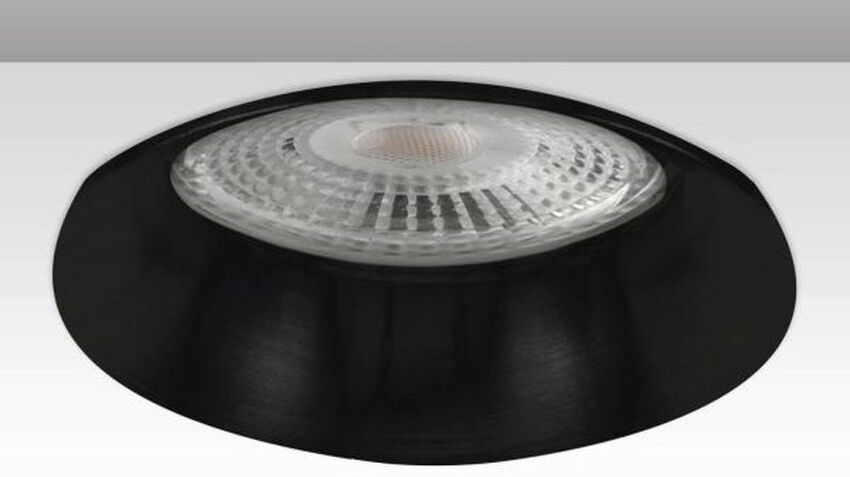 Isoled Einbaurahmen Slim Rund Für Gu10/mr16, Alu Schwarz