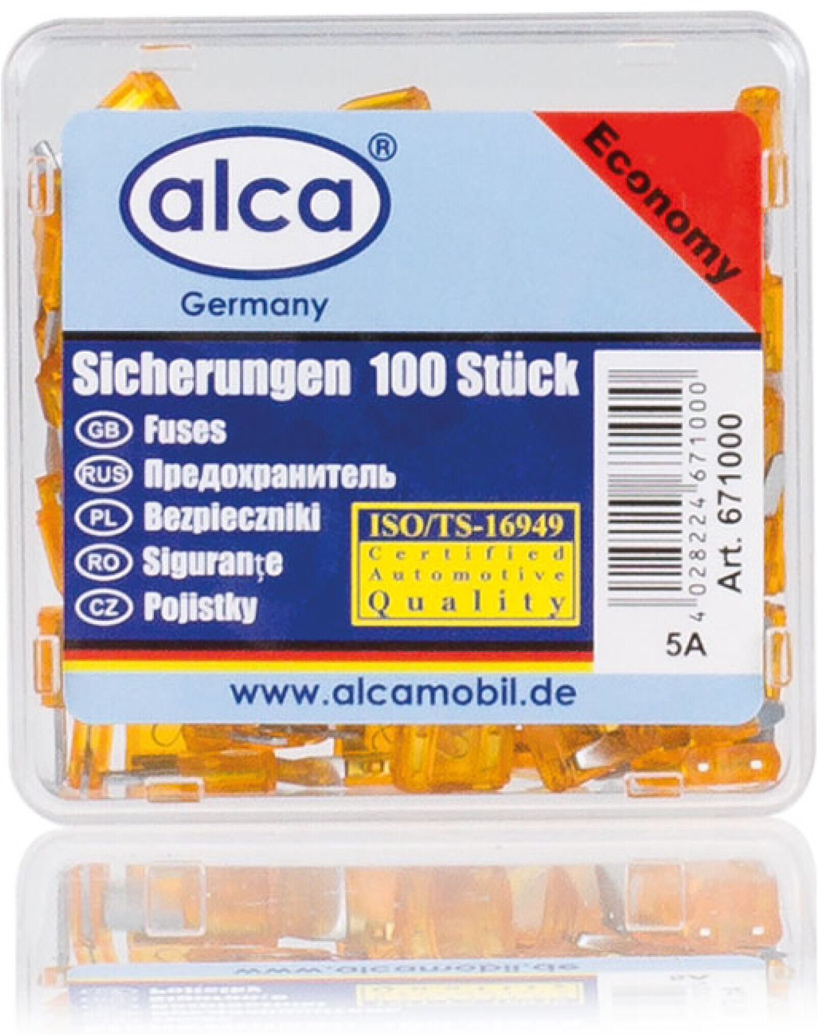 Alca Sicherung Mini-Sicherungen 5a 100 St. Economy Box 671000