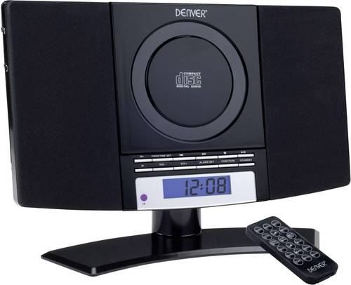 Denver MC-5220 Stereoanlage AUX, CD, UKW, Wandmontage Schwarz
