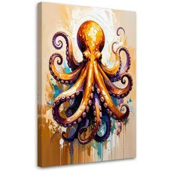 LEINWANDBILD Bar oder das Restaurant Oktopus 70x100cm