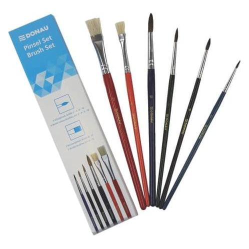 Donau Pinsel-Set Grösse 2, 4, 6, 8, 10, 12, 6-teilig (5340100-99)