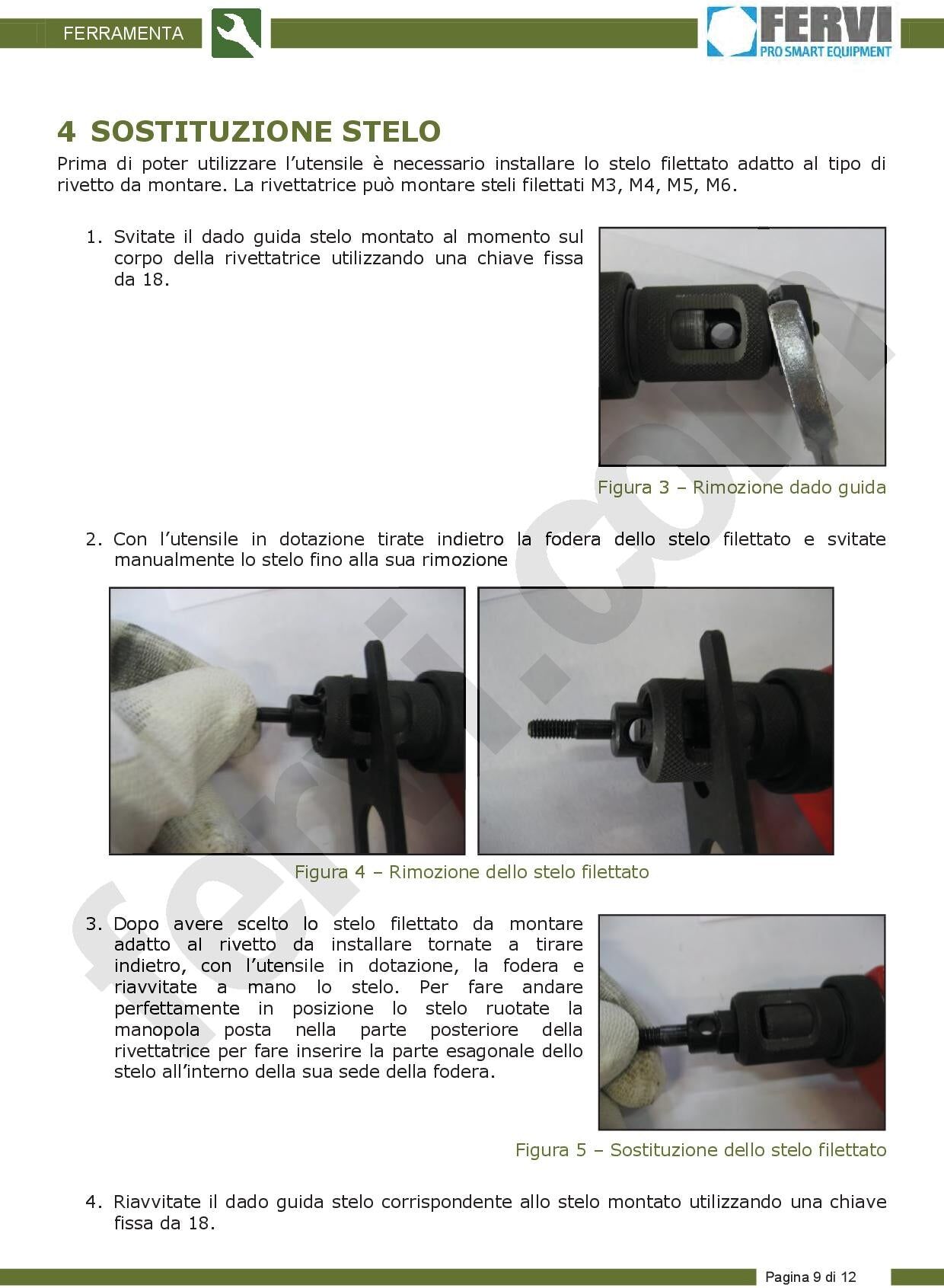 Fervi 0469 Rivettatrice per inserti filettati