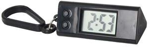 Daily Discovery Mini Digital Clock Keychain, Portable Electronic Student Watch, Hanging Time Display black