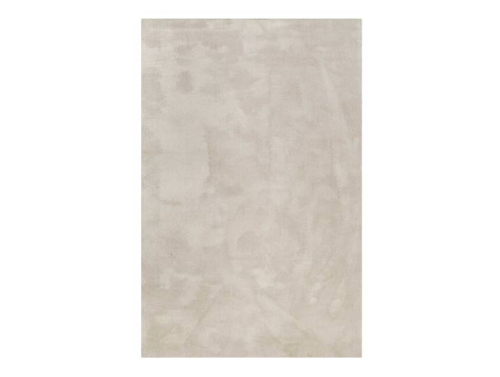 Tapis doux polyester microfibre beige 80x150