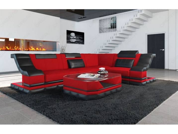 Stoff Ecksofa Bianchi L-Form