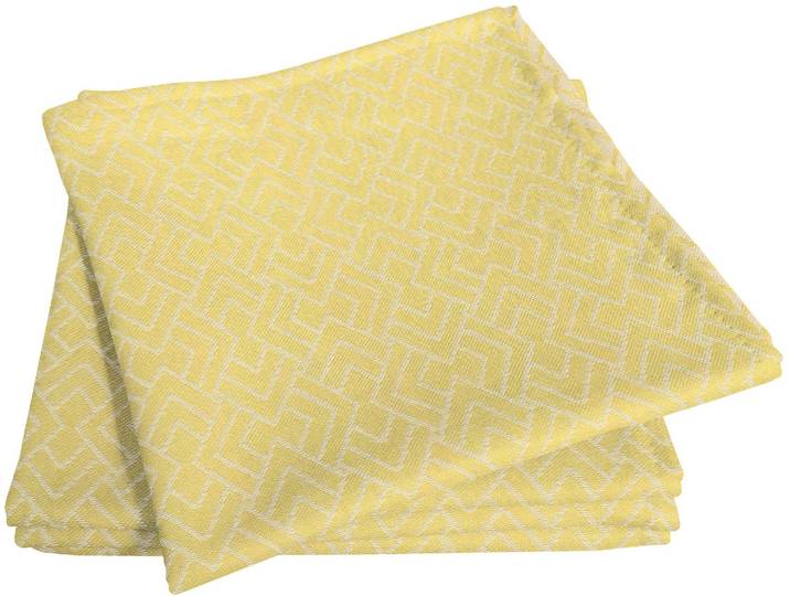 Stoffserviette ADAM Graphic Ventus Light Gr. 1, gelb, B:30cm L:30cm, Obermaterial: 100% Baumwolle, Servietten, Stoffserviette