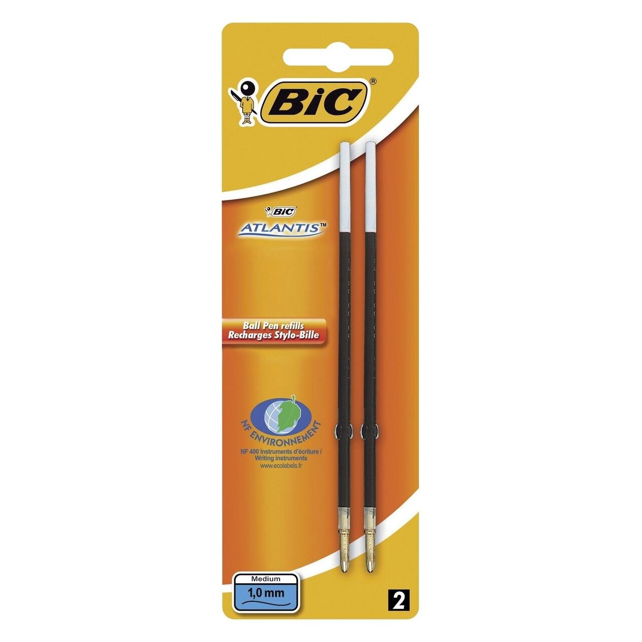 Bic Kugelschreibermine M 2ST schwarz (Schwarz, 0.40 mm, 1 Stk.) (893678)