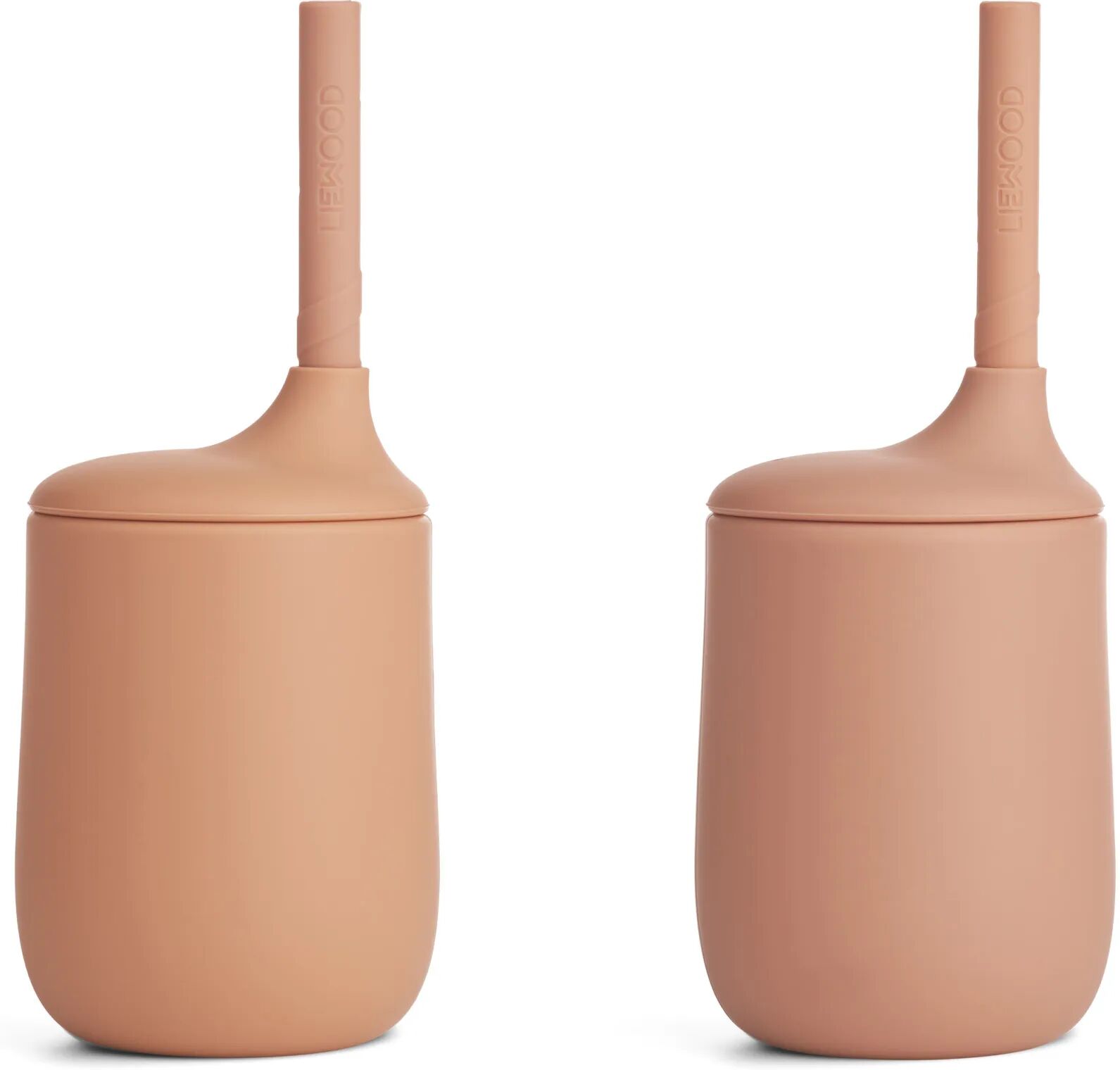 Liewood Gobelet avec paille Ellis en silicone - Set de 2 Rose taille unique