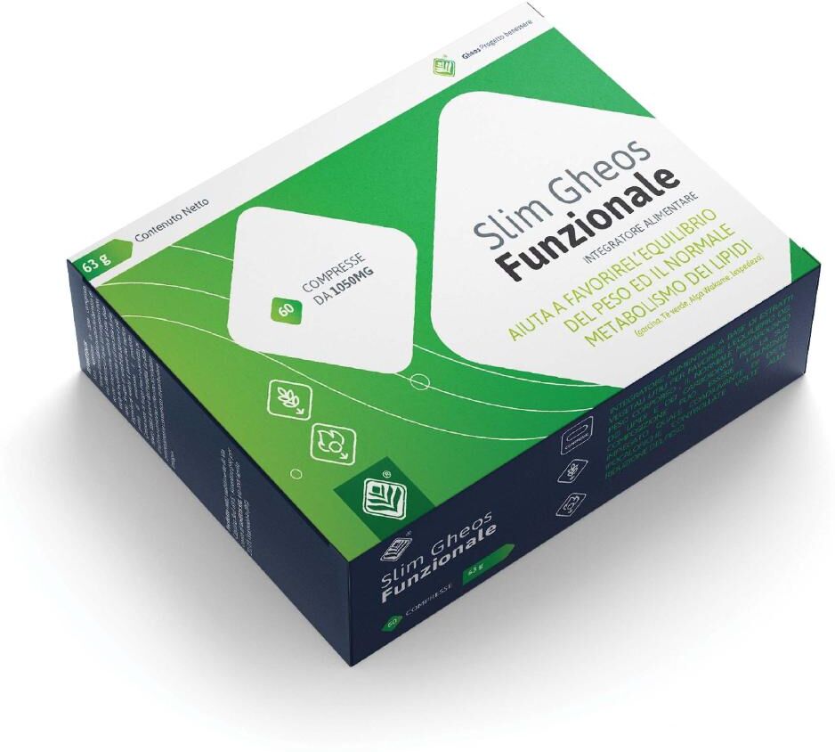 GHEOS Srl Slim Funzionale 60 Compresse - Integratore per la Gestione del Peso e il Benessere
