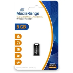 MediaRange MR920 USB-Stick 8 GB USB Typ-A 2.0 Schwarz