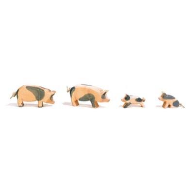 Schwein gefleckt Kopf hoch