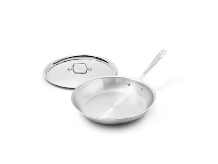 All-Clad D3 Edelstahl-Kochgeschirr, 30,5 cm Bratpfanne mit Deckel, dreilagiger Edelstahl, professionelle Qualität, silberfarben, Modell: 41126